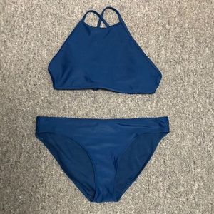 Aerie Bikini Halter Cross-Back Top, Hipster Bottom
